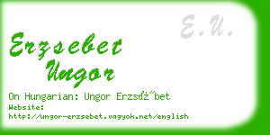 erzsebet ungor business card
